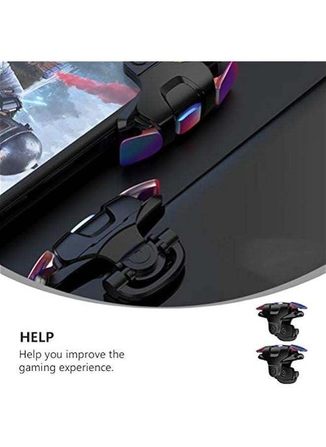 ماركة غير محددة Mobile Game Controller Trigger Gamepad Pair for Phone Accessories Assist Handle Practical  - Image 2