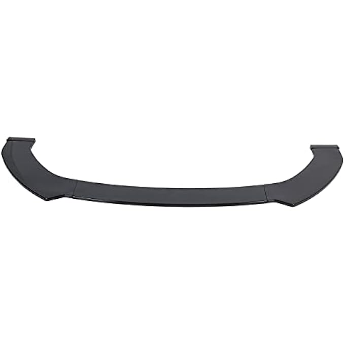 Brilluxa Car Front Bumper Lip Glossy Black Exterior Modification Universal - Image 5