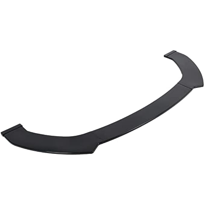 Brilluxa Car Front Bumper Lip Glossy Black Exterior Modification Universal - Image 3