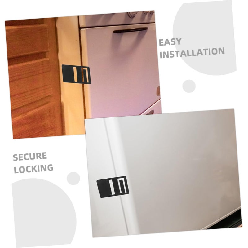 2Pcs RV Refrigerator Door Prop Clips Antiloosening Design Securely Locks Door Open - Image 4