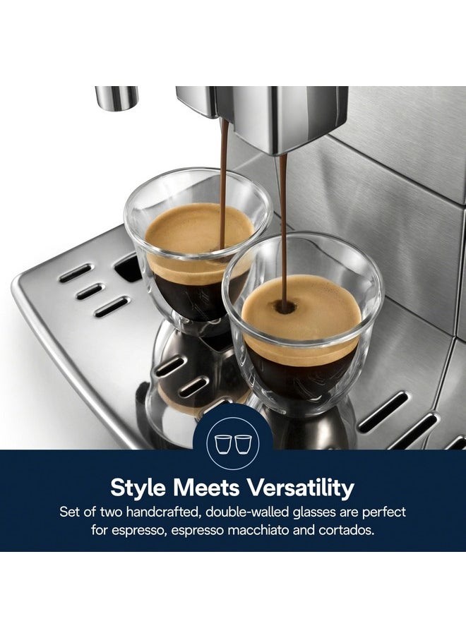 De'Longhi DeLonghi 3oz Espresso Double Wall Thermal Glasses, Set of 2  - Image 4