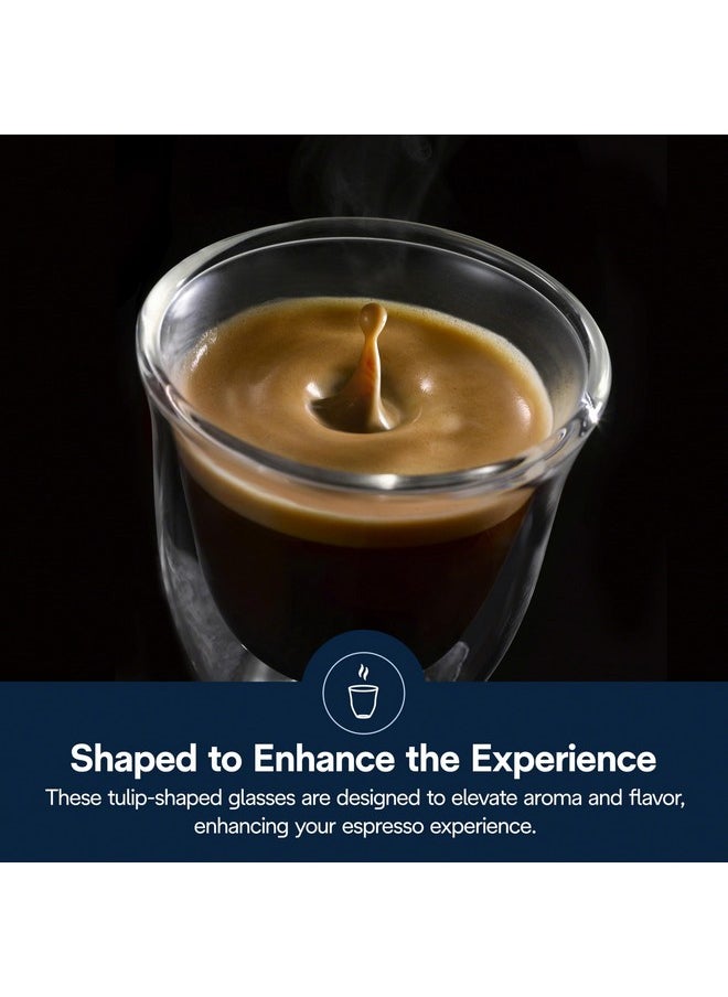 De'Longhi DeLonghi 3oz Espresso Double Wall Thermal Glasses, Set of 2  - Image 3