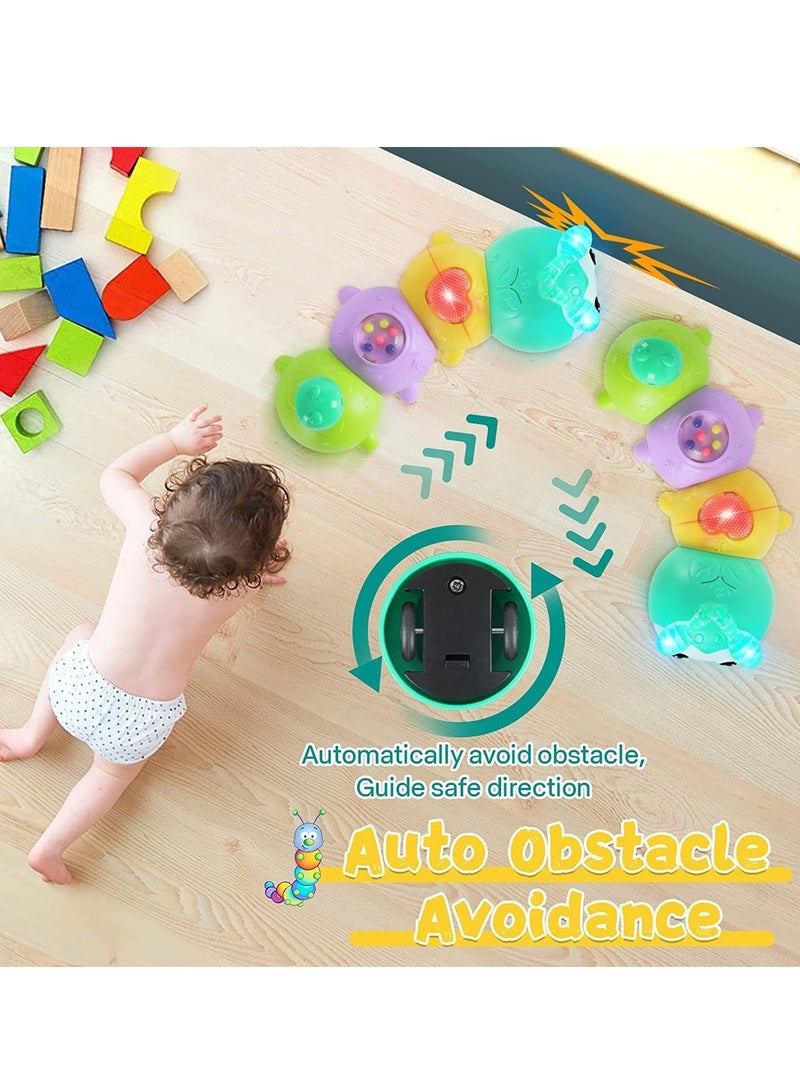Toys 0-6 months Sofam crawling caterpillar toys magnetic music 6-12 months children sensory learning newborn 1-year-old girl and boy magnetic multi-color  - Image 2
