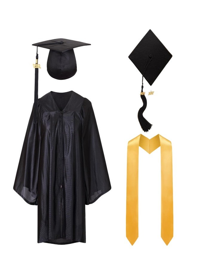 TOONRAIN Kindergarten Graduation Gown Cap and Gown Set with 2026 Tassel Glitter Preschool Kids Ceremony,Black-36 - Image 1