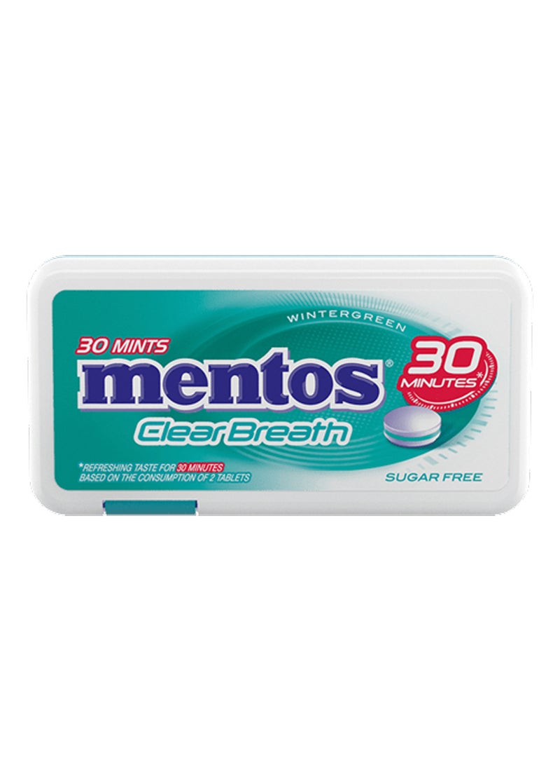 Mentos Clear Breath Winter Green Mints Candy - Image 1