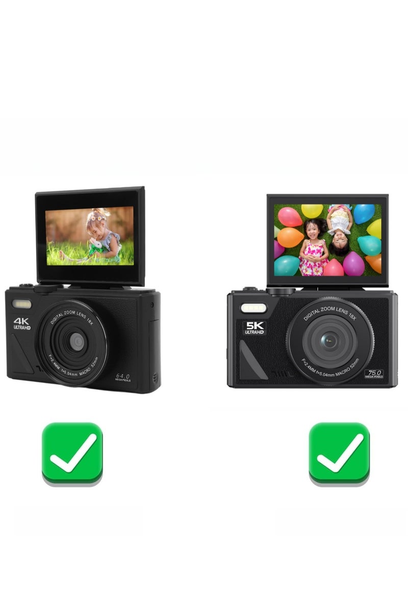 Lecran Digital Camera Case, Can Store SD Card, Spare Battery, Etc., Suitable For 5K Digital Camera, Travel Portable Cute  Camera Bag - Image 3