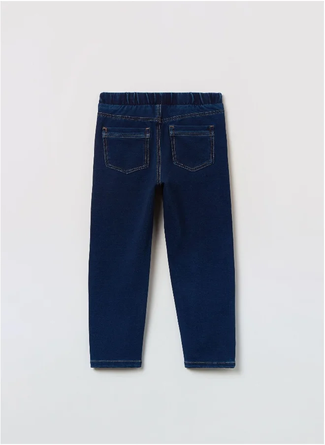 او في اس OVS French Terry Denim Joggers