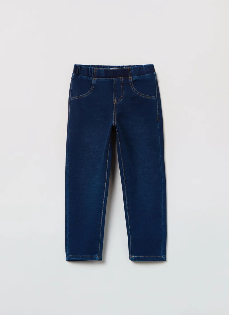 او في اس OVS French Terry Denim Joggers