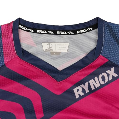 Rynox Ripple Pro Offroad Jersey | Mesh Motocross Jersey with Abrasion Resistance and Active Ventilation - Infrared, XL - Image 5
