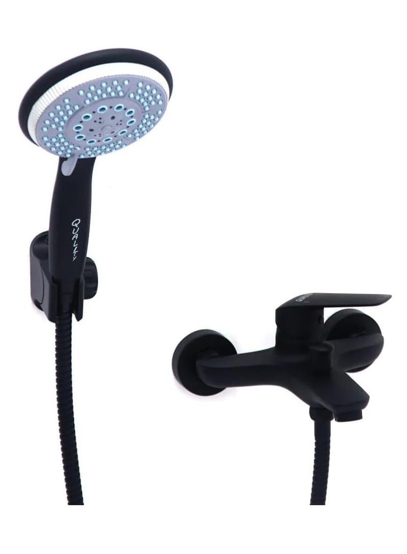 كوالتي خلاط دش حديث بلون أسود عميق مع تقنية تحكم ذكي لتعديل الضغط ودرجة الحرارة - Image 2