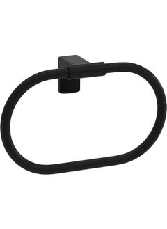 Tema Premium Matte Black Oval Towel Holder  - Image 1