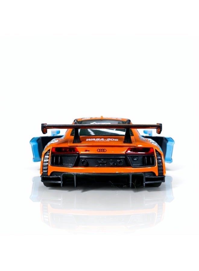 Audi R8 LMS Die-Cast Model Car 1:24 Scale - Metal Toy Car with Opening Doors, Pull Back Action, Detailed Interior - Kids & Collectors Gift - Image 3