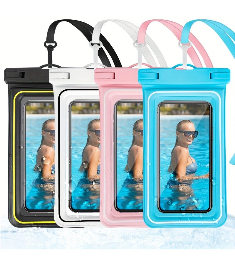 IP68 Waterproof Phone Pouch Sponge Floating Waterproof Phone Case With Lanyard Touchscreen Sensitive Compatible With iPhone 17 Pro Max 16 15 14 S25 S24 Phone Dry Bag For Vacation Cruise Travel Essential 7 0 Inch Black - Image 2