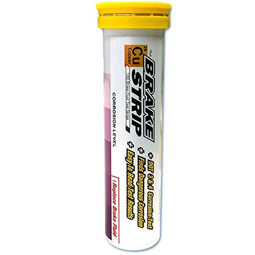 Phoenix Systems (3001-B) Brake Fluid Test Strips, 100 Test Strips Per Tube, BrakeStrip, FASCAR, Copper,White - Image 1