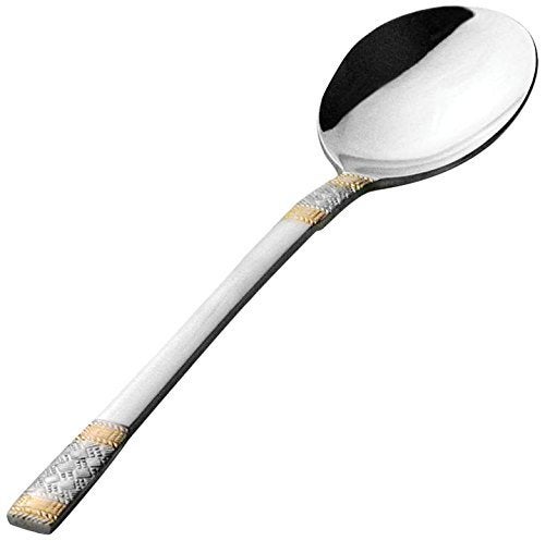 FnS Celebration Serving Spoon 24 Karat Gold Plated for Dining Table and Kitchen - Image 1