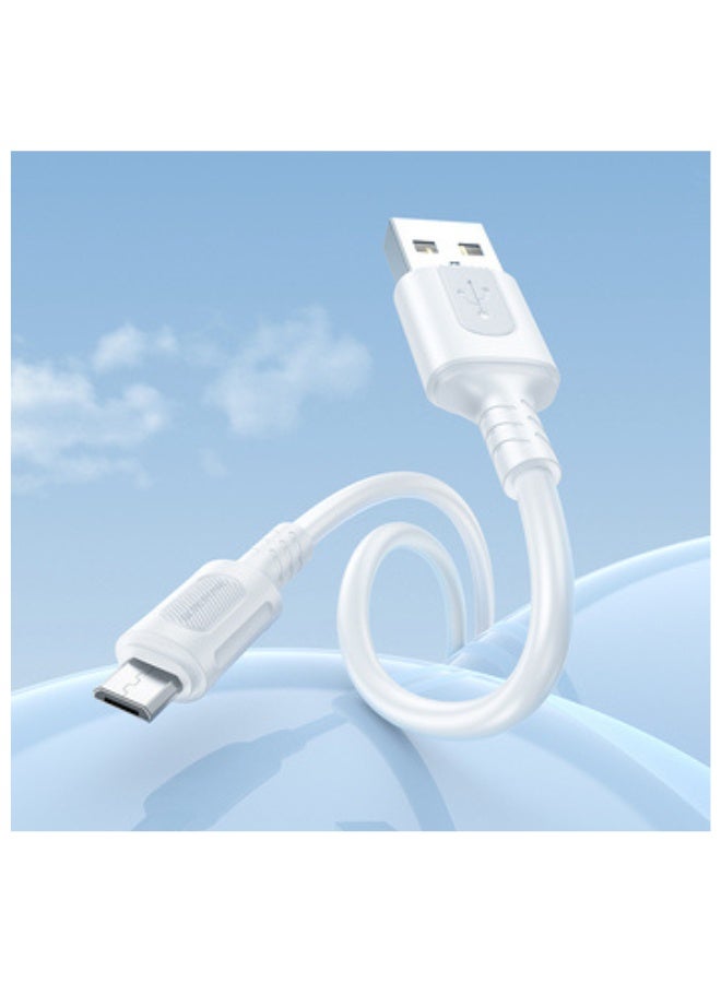 بوروفون Borofone Cable BX111 Feliz - USB to Micro USB - 2,4A 1 metre white - Image 5