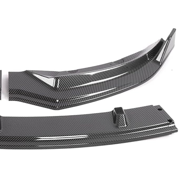 Torvex Bumper Lip, Front Spoiler Trim Compatible with Tesla 2017-2021, Carbon Fiber Style Lip, 3 Piece Bumper Protection Set - Image 5