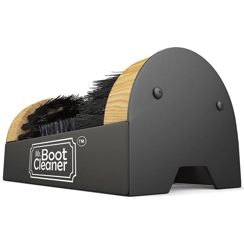 Heavy Duty Boot Brush Cleaner Outdoor Floor Mount or Portable Boot ScraperScrubber with Hardware