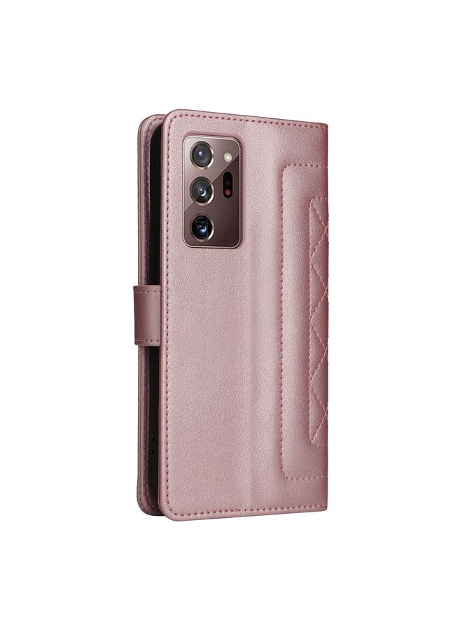 S-TOP Case For Samsung Galaxy Note20 Ultra Diamond Lattice Leather Flip Phone Case - Image 3