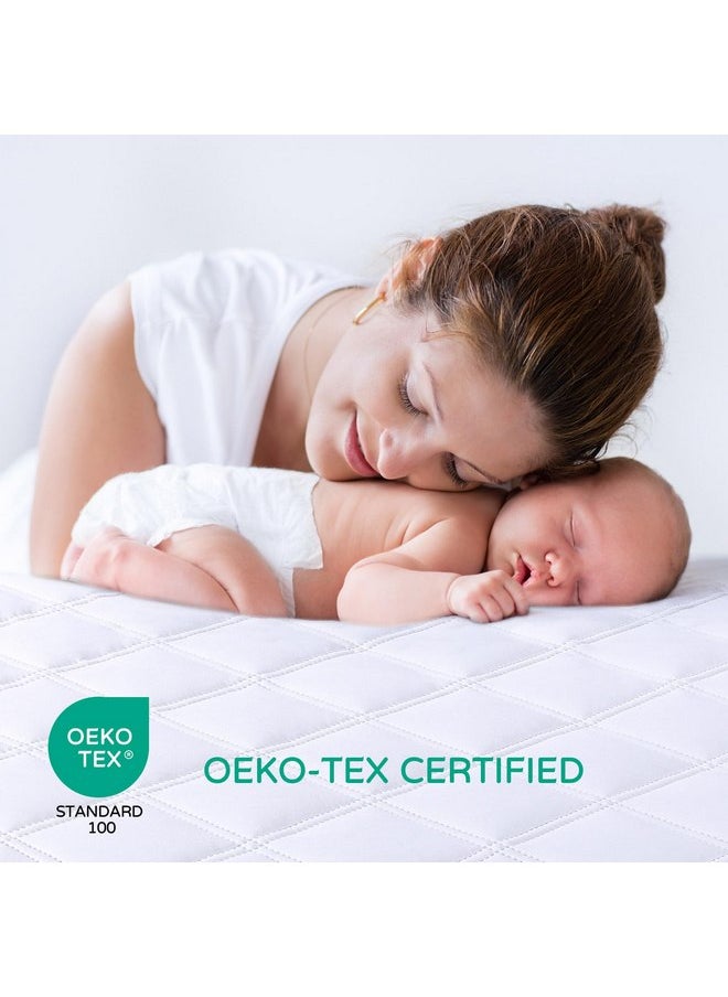 Yoofoss Waterproof Crib Mattress Protector 2 Pack, Quilted Crib Mattress Pad Cover Ultra Soft and Breathable, Machine Washable Toddler Mattress Protector for Standard Baby Crib Size 52''x28'' - pzsku/ZA9AB57444785C4C7D8B4Z/45/_/1737031270/4f0335b8-56c6-492c-b0de-e6b4b71ddfd3