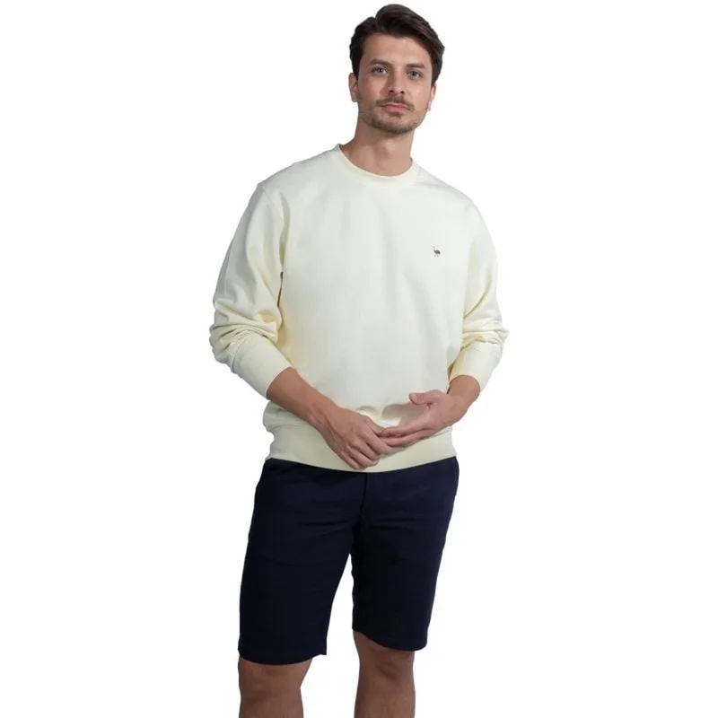 آزرز سويت شيرت رقبة مستديرة انترلوك مائل مُعالج (مارسرايزد)