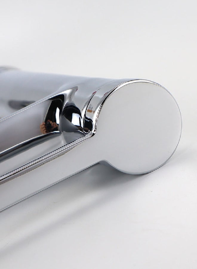 Aqua Drop Elegant and Modern Design Hot and Cold Basin Mixer Faucet Chrome 11 x 5 x 5 Inch JS-622601 - Image 2