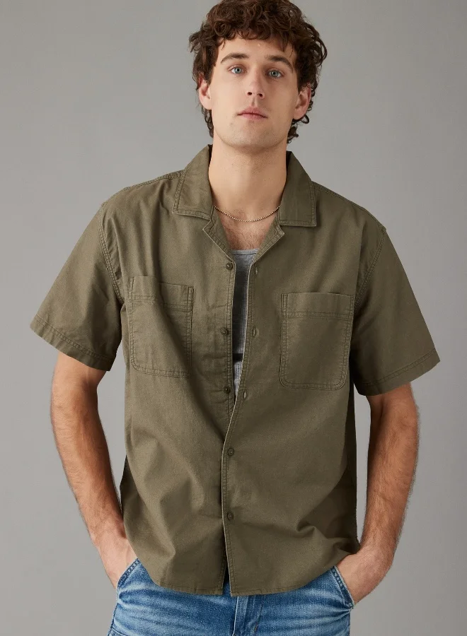 American Eagle AE Button-Up Poolside Shirt