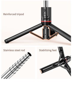 Generic Removable fill light stable selfie stick tripod (1110mm)  - Image 3