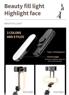 Generic Removable fill light stable selfie stick tripod (1110mm)  - Image 4