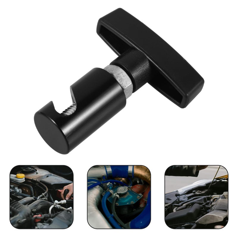 Vehicle Trunk Tailgate Hood Prop Rod Lift Support Clamp Bracket Black - Image 5