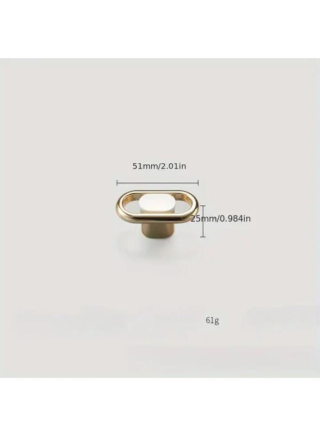 96mm Hole Distance 2pcs Modern Golden Cabinet Handles Sleek Zinc Alloy Drawer Pulls With Installation Hardware - Image 5