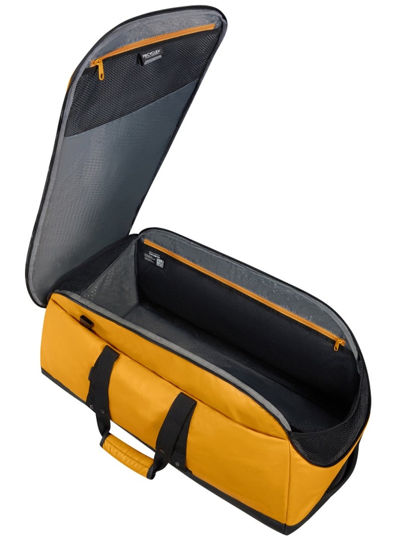 Samsonite Ecodiver Duffle Bag L Yellow|Reflective Pattern|Spacious Interior|Water Repellent Material|Recyclex Material Technology - 2 Years International Warranty - Image 3