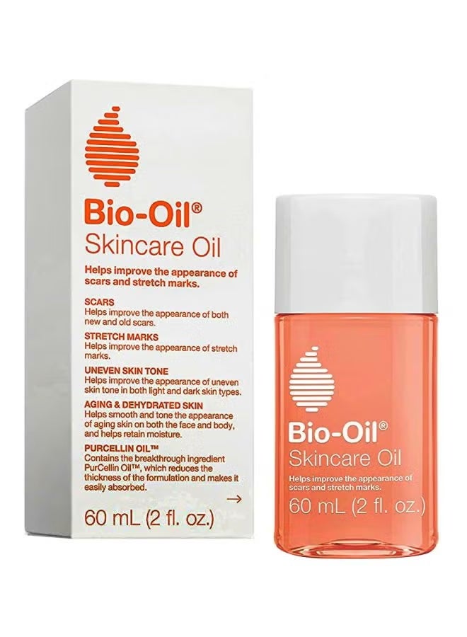 Bio Skincare Oil 60mL, Body and Face Moisturizer, Vitamin E Serum