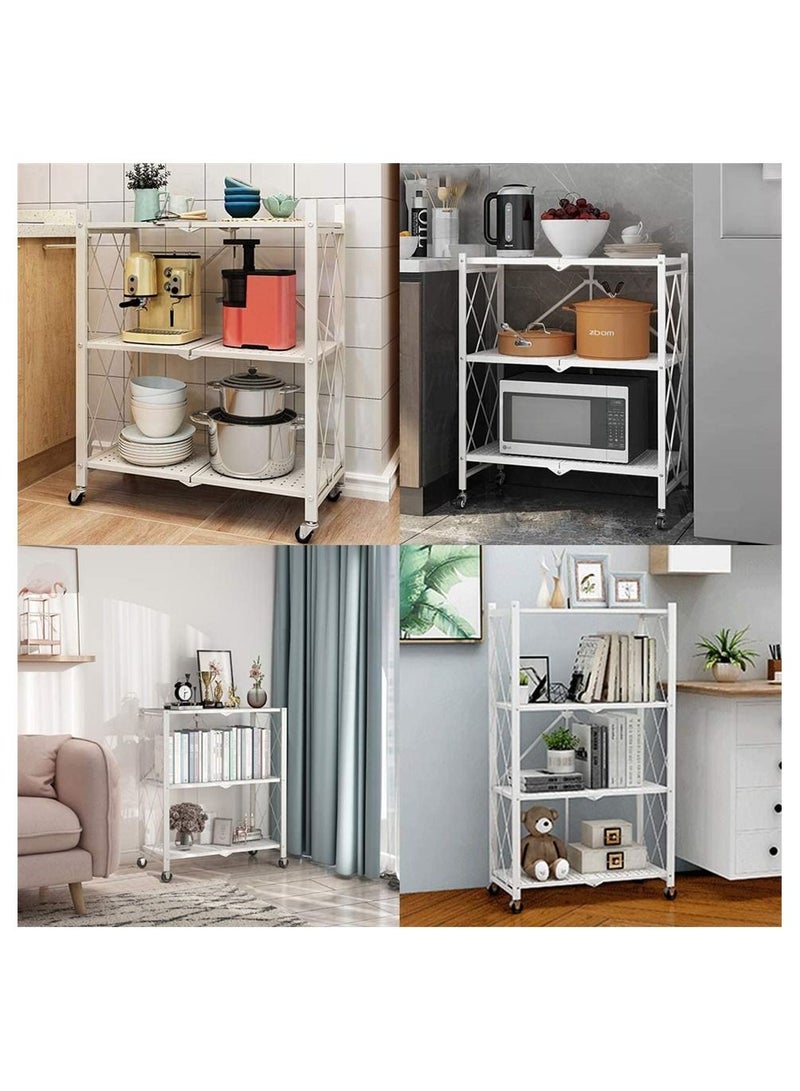 BLOOMING TIME 3 tier Kitchen Metal Rack white - Image 4