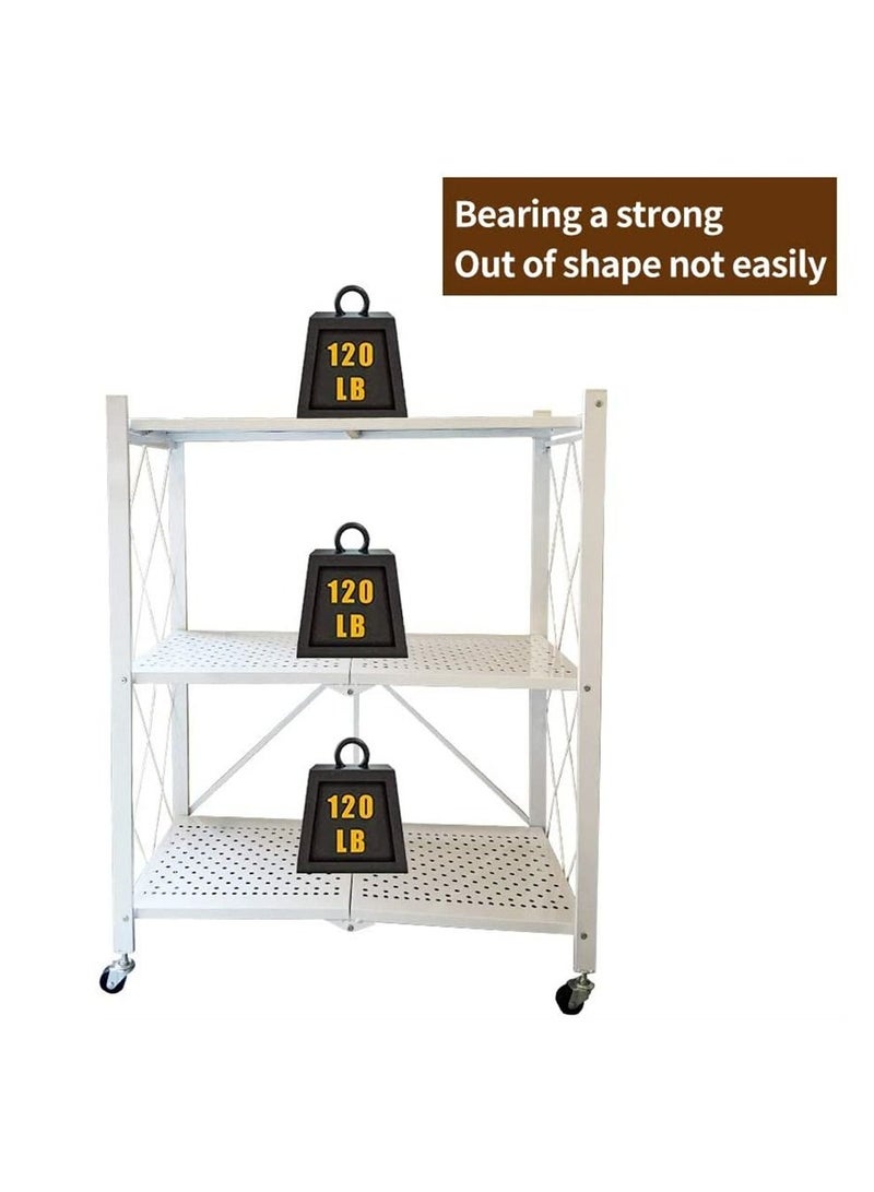 BLOOMING TIME 3 tier Kitchen Metal Rack white - Image 5
