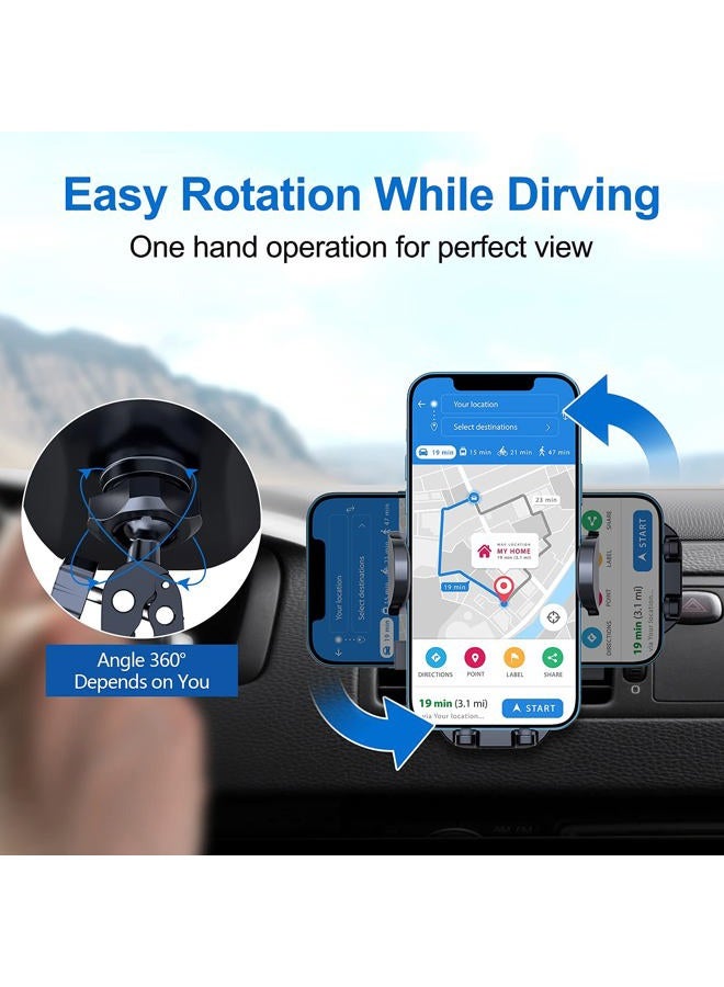 vanva for MagSafe Car Mount [ Military-Grade Protection ], Magnetic Phone Holder forDashboard/Windshield/Air Vent, Universal Cell Phone Holder Compatible with iPhone 17/16/15/14/13/12 (B) - Image 5