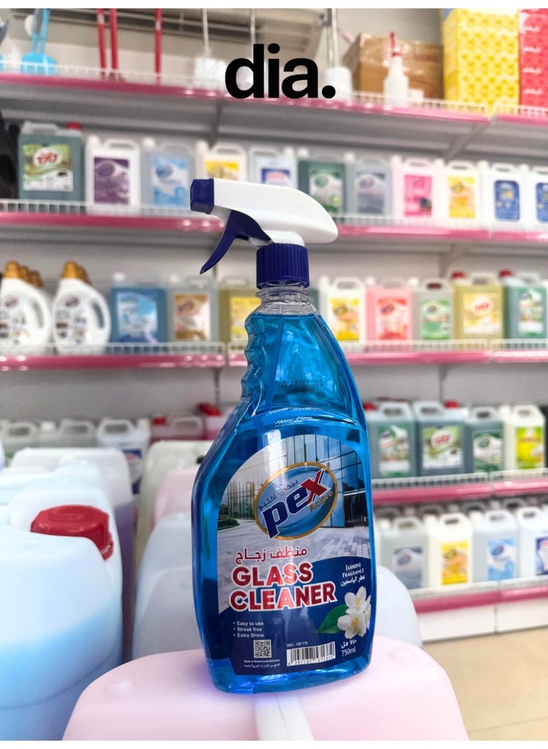 PEX Active Glass Cleaner Spray Jasmine Fragrance Streak-Free Shine for Windows Mirrors & Glass Surfaces 750ml - Image 5