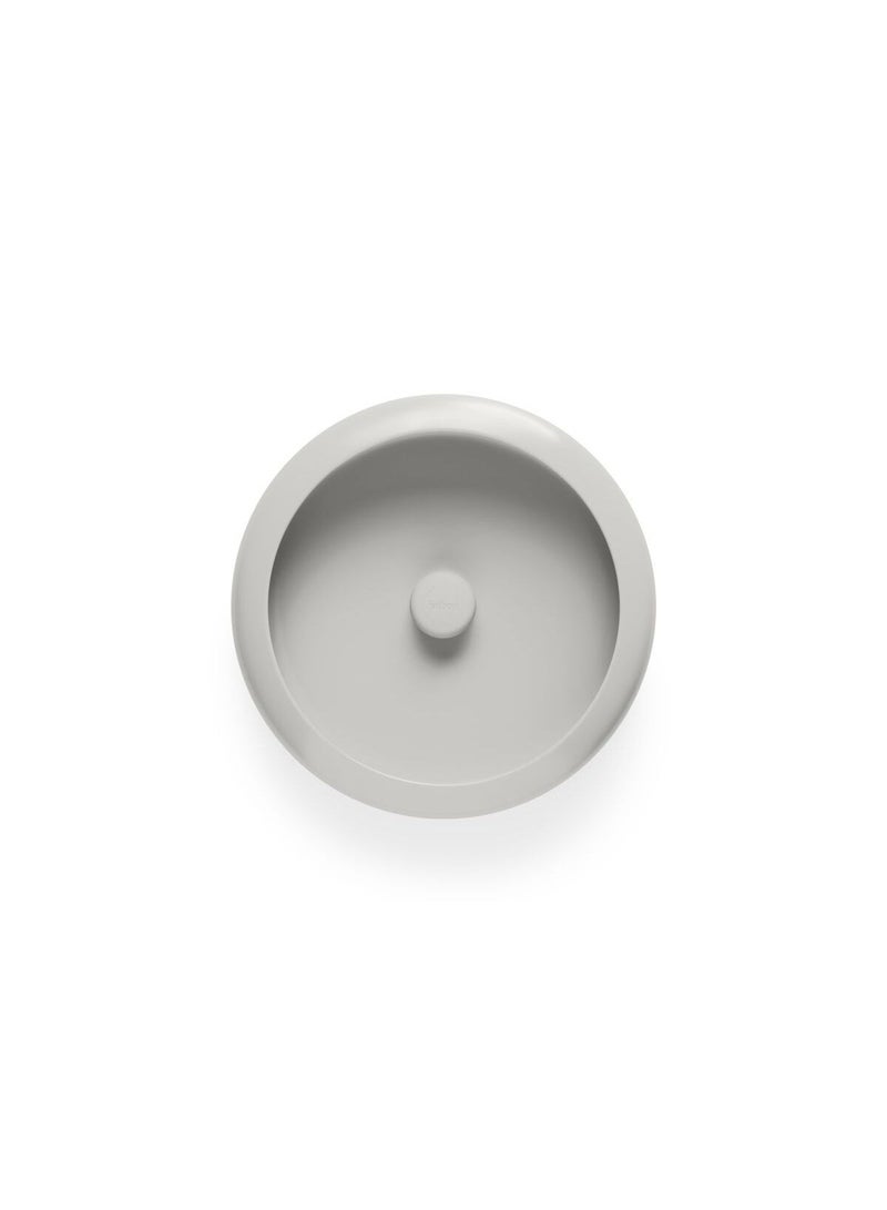 Fatboy Oloha Bowl with Rechargeable Lamp | Multifunctional | Lamp: ABS and silicone | Shade: Steel | Suitable for Indoor & Outdoor Use | Stepless dimmable | (37.5 x 8.2 cm) Large, Light Grey - Image 1