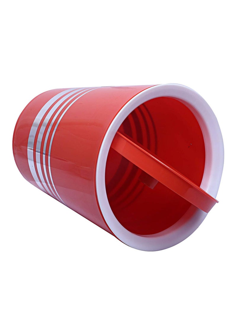 Kuber Industries Kuber Industries Plastic Swing Lid Garbage Waste Dustbin 5 Liters Red CTKTC22847  - Image 4
