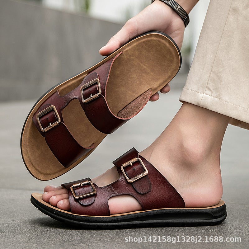 Dropshipping Sandals For Men, New Summer Beach Shoes, Fashion Flip-Flops, Casual Sandals - Image 3
