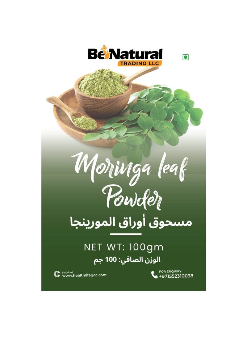 Be Natural Moringa leaf powder – 100 gm - Image 1
