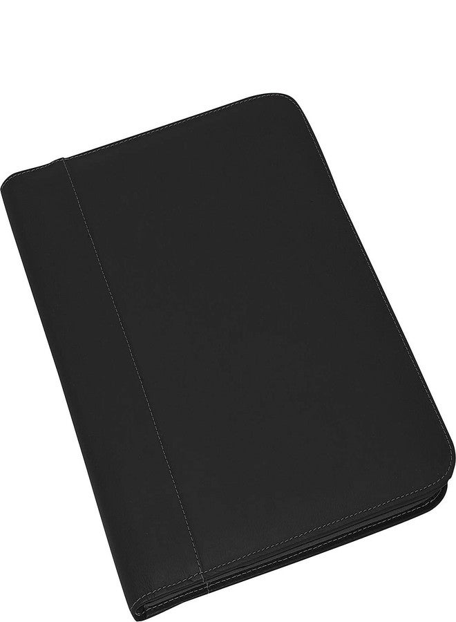 Piel Leather Letter-Size Padfolio, Black, One Size - Image 1