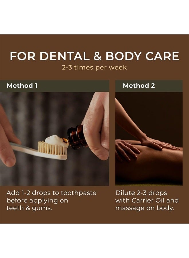 gya labs زيت القرنفل للعناية بالفم - زيت القرنفل الأساسي الطبيعي للعناية بالفم - زيت القرنفل الأساسي - زيت القرنفل للشعر والبشرة والأسنان واللثة - رائحة ترابية وتوابل - 100% طبيعي (0.34 أونصة سائلة) - Image 4