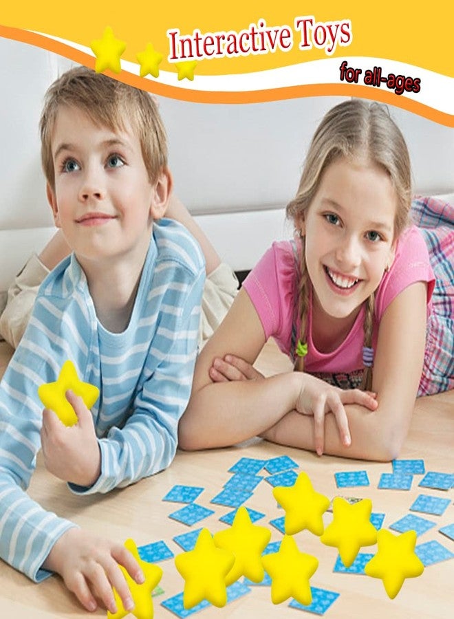 Xilanhhaa ٢٤ كرة ضغط على شكل نجمة، كرات ضغط إسفنجية صغيرة، ألعاب صفراء لتخفيف القلق، مناسبة كجوائز مدرسية، جوائز كرنفال، هدايا حفلات، تمارين يدوية - Image 3