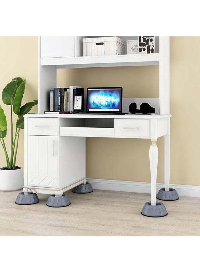 عدد 4 قواعد مطاطية مضادة للاهتزاز للغسالة والنشافة – قواعد تثبيت مانعة للانزلاق والضوضاء، ماصّة للصدمات، تحمي الأرضية وتمنع اهتزاز وتحرك الغسالة أو المجفف أو غسالة الصحون - Image 5