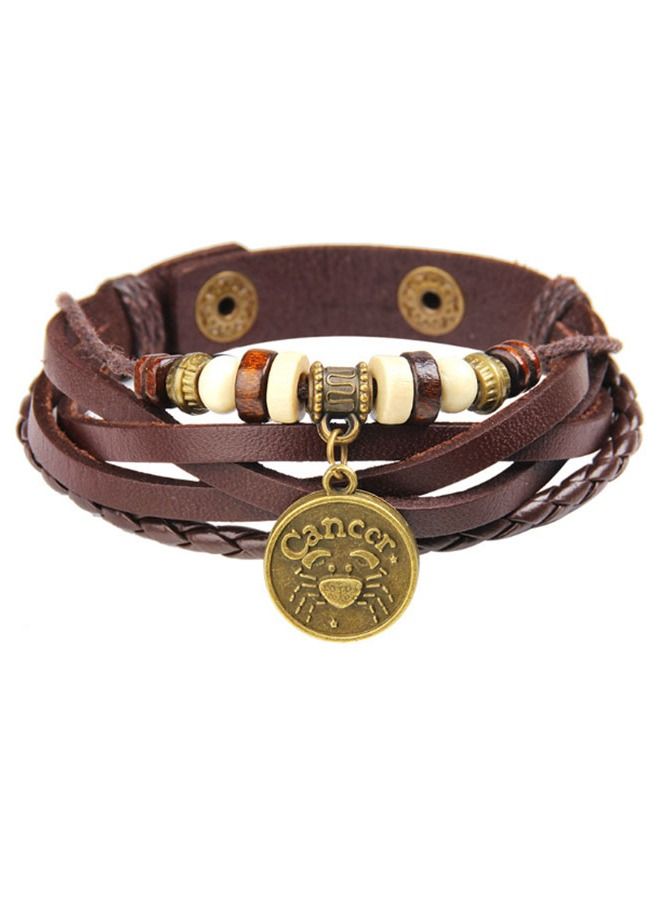 5esha 12 Constellations Beads Multilayer Bracelet with (Cancer)
