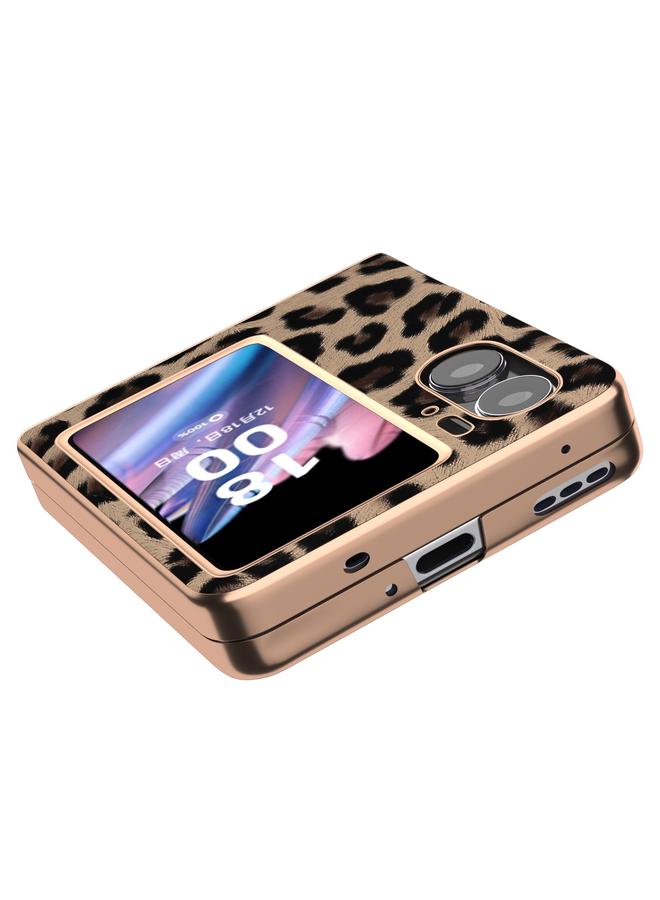 S-TOP Case For OPPO Find N2 Flip Nano Plating Leopard Texture Phone Case - Image 2