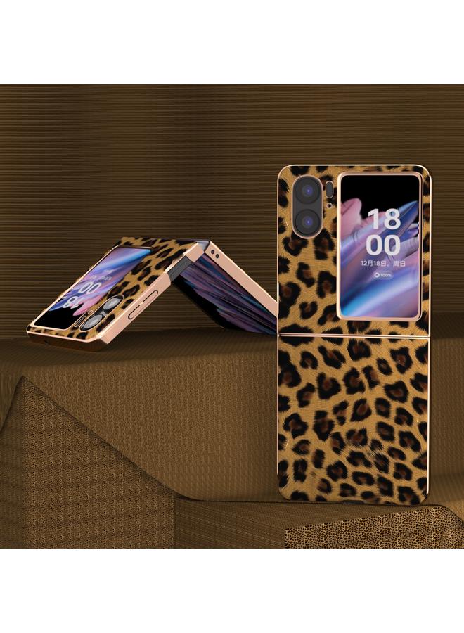 S-TOP Case For OPPO Find N2 Flip Nano Plating Leopard Texture Phone Case - Image 4