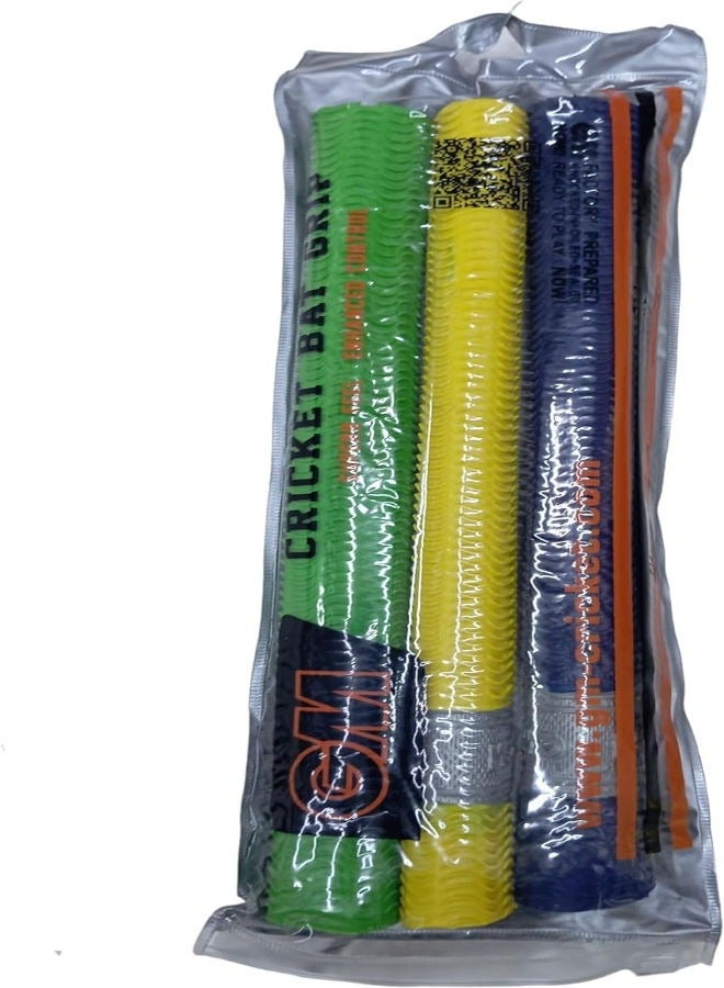 GM Cricket Bat Grip, (Multicolour Pack of 12) - Image 2