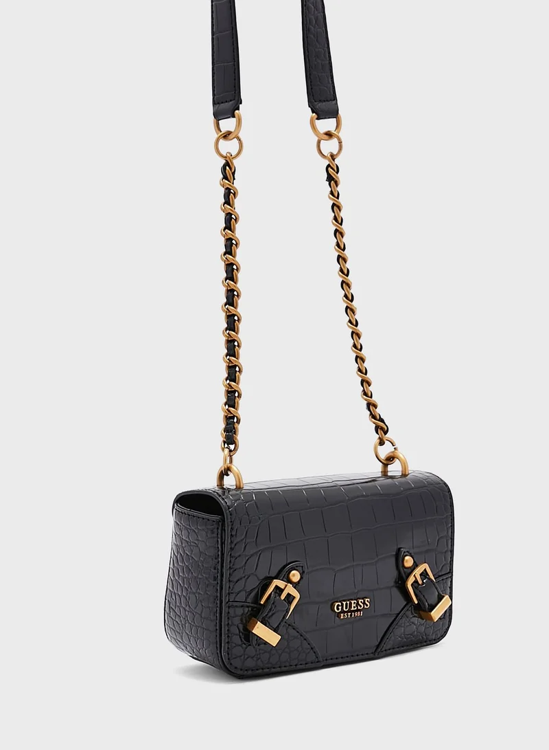 GUESS Didi Chain Detailed Crossbody Bag